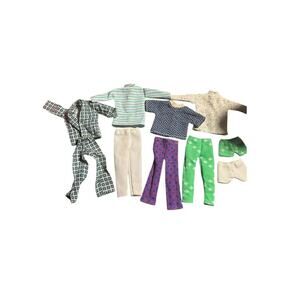 Vintage Barbie Clone 60s 70s Outfits Ken Male Barbie PJ's Bellbottoms Groovy